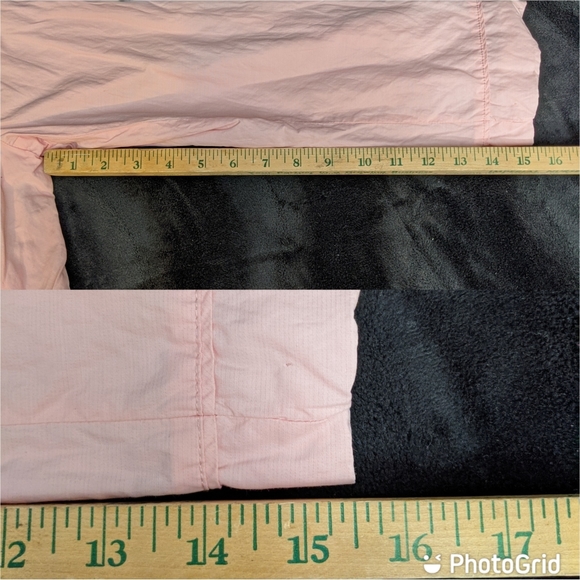 Chicos 2 Barbie Pink Open Jacket Crinkle Metallic Pintuck Pleated Pockets Lined - Picture 8 of 8